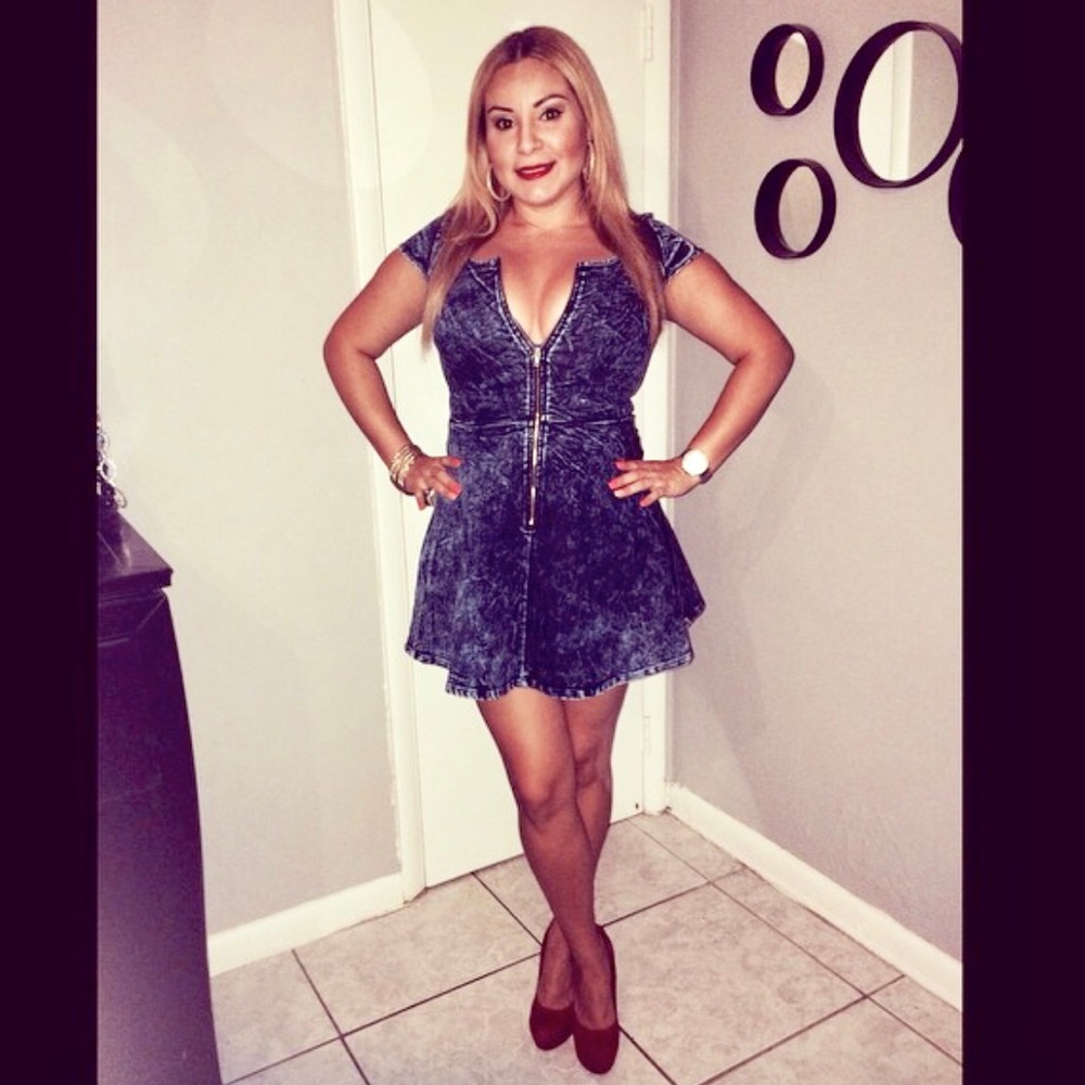 Denim Skater Dress